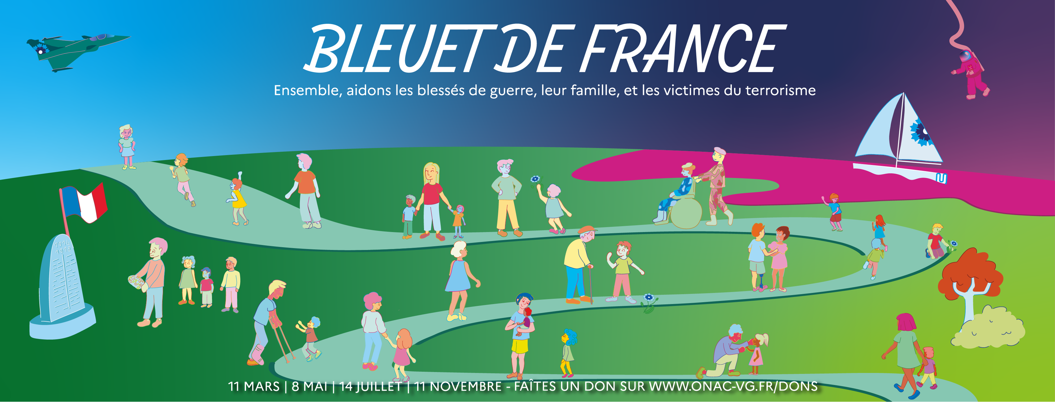 Le nouveau visuel de campagne du Bleuet de France pour 2022